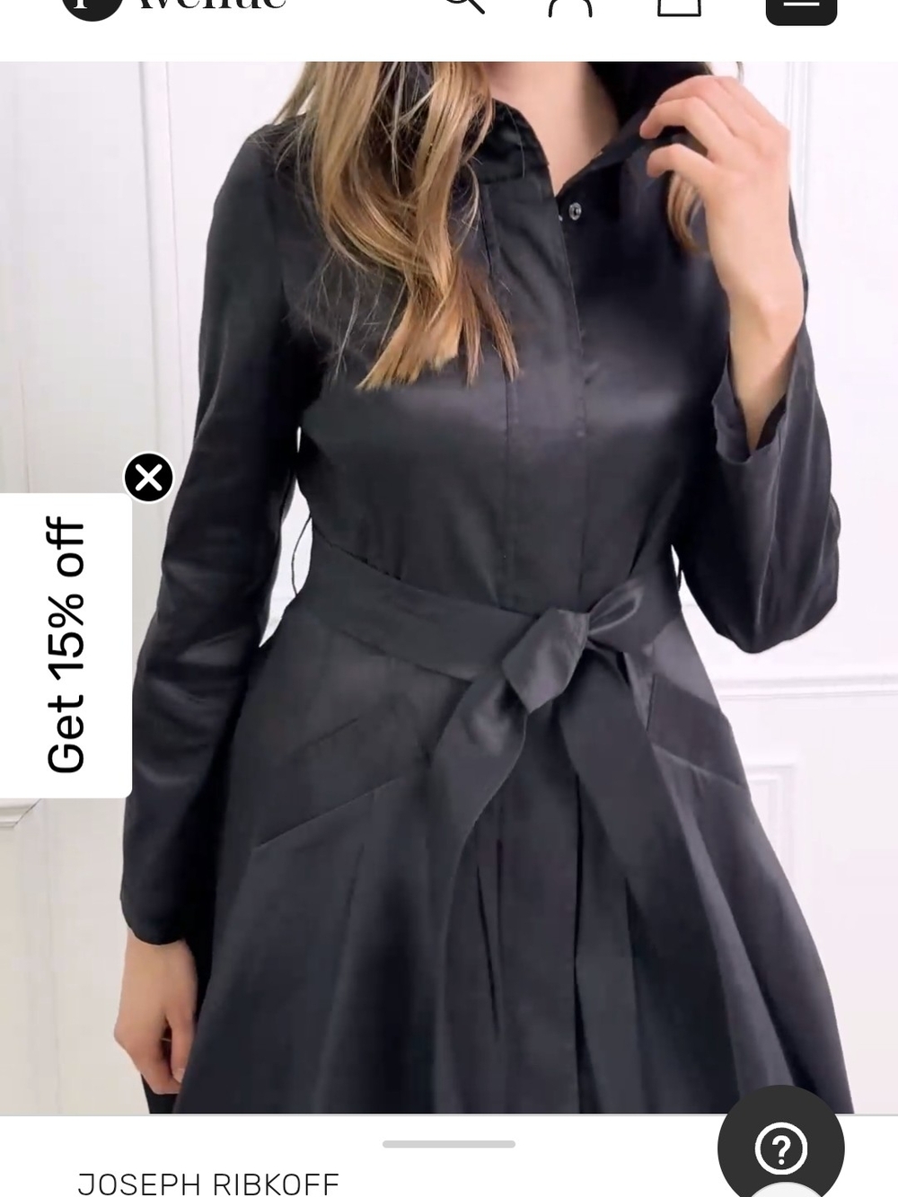 Joseph Ribkoff Black Trench Coat with Self-Tie Belt - Picture 12 of 16